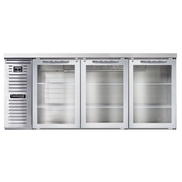 Continental Refrigerator Stainless Steel Bar Refrigerator, 115V - 22 cu. ft.
