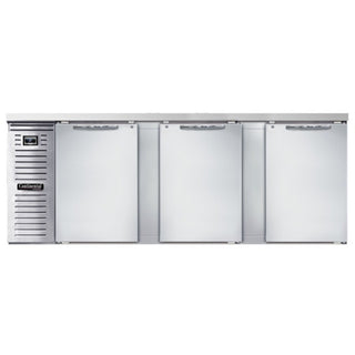 Continental Refrigerator Stainless Steel Bar Refrigerator, 90" Wide, 115V - 25 cu. ft.