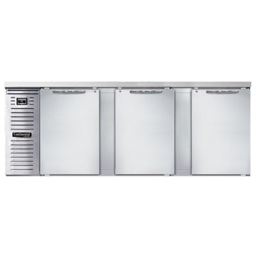 Continental Refrigerator Stainless Steel Bar Refrigerator, 90" Wide, 115V - 25 cu. ft.