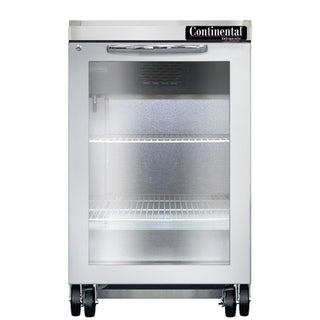 Continental Refrigerator Stainless Steel Bar Refrigerator, 115V - 8 cu. ft.