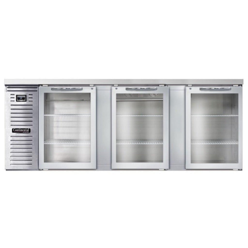Continental Refrigerator Stainless Steel Bar Refrigerator, 115V - 35 cu. ft.