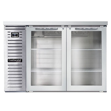 Continental Refrigerator Stainless Steel Bar Refrigerator, 115V - 13 cu. ft.