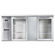 Continental Refrigerator Stainless Steel Bar Refrigerator, 115V - 26 cu. ft.