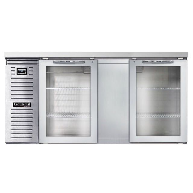Continental Refrigerator Stainless Steel Bar Refrigerator, 115V - 26 cu. ft.