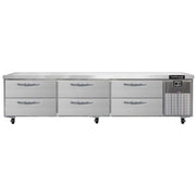 Continental Refrigerator D108GN Chef Base, 108" Wide, 115V - Default Title