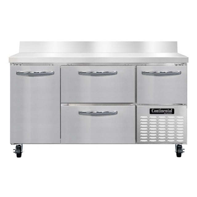 Continental Refrigerator FA60NBS Worktop Freezer, 19 cu. ft., 115V - 3 Doors
