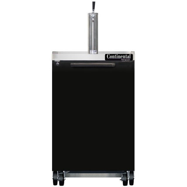 Continental Refrigerator Beer Dispenser, 8 cu. ft., 115V - Black