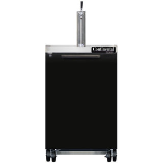 Continental Refrigerator Beer Dispenser, 8 cu. ft., 115V - Black
