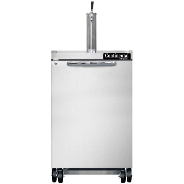 Continental Refrigerator Beer Dispenser, 8 cu. ft., 115V - Stainless Steel