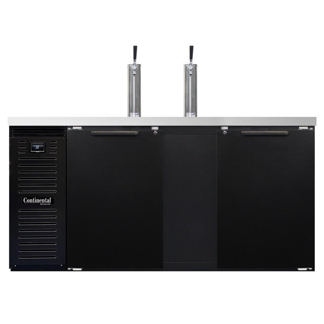 Continental Refrigerator KC69S-N Beer Dispenser, 18 cu. ft., 115V - Black