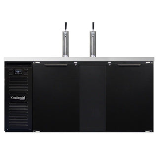 Continental Refrigerator KC69S-N Beer Dispenser, 18 cu. ft., 115V - Black