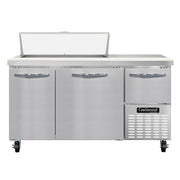 Continental Refrigerator RA60N-10 Sandwich Prep Table, 19 cu. ft., 115V - 4 Shelves