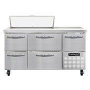 Continental Refrigerator RA60N-10 Sandwich Prep Table, 19 cu. ft., 115V - 2 Shelves