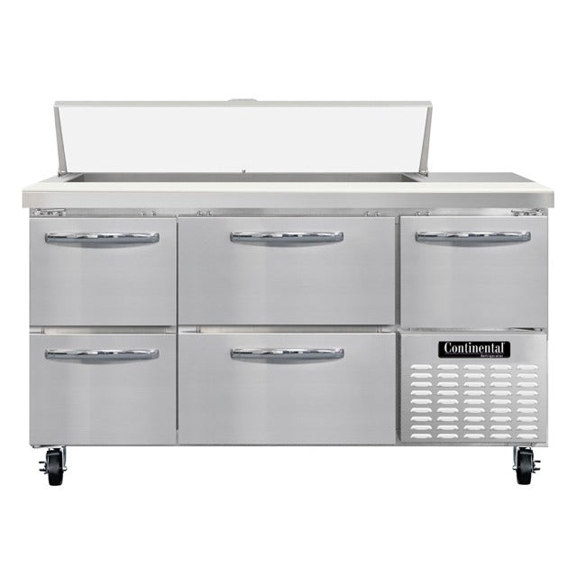 Continental Refrigerator RA60N-12 Sandwich Prep Table, 19 cu. ft., 115V - 2 Shelves