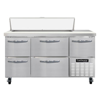 Continental Refrigerator RA60N-12 Sandwich Prep Table, 19 cu. ft., 115V - 2 Shelves