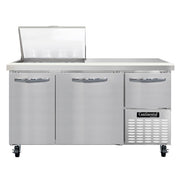 Continental Refrigerator RA60N-12M Sandwich Prep Table, 19 cu. ft., 115V - 4 Shelves