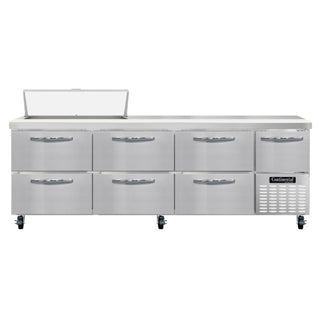 Continental Refrigerator RA93N-10 Sandwich Prep Table, 32 cu. ft., 115V - 1 Door