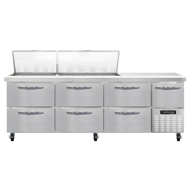 Continental Refrigerator RA93N-27M Sandwich Prep Table, 32 cu. ft., 115V - 1 Door