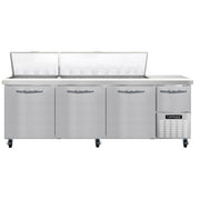 Continental Refrigerator RA93N-30M Sandwich Prep Table, 32 cu. ft., 115V - 4 Doors