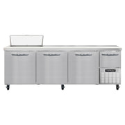 Continental Refrigerator RA93N-8 Sandwich Prep Table, 32 cu. ft., 115V - 4 Doors
