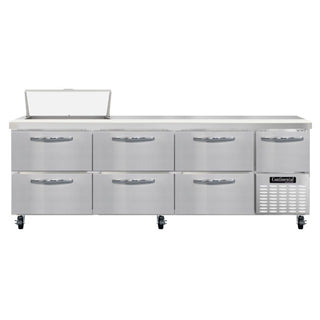 Continental Refrigerator RA93N-8 Sandwich Prep Table, 32 cu. ft., 115V - 1 Door