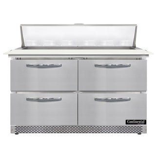 Continental Refrigerator SW48N12C-FB Sandwich Prep Table, 13.4 cu. ft., 115V - 2 Door