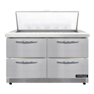 Continental Refrigerator SW48N18M-FB Sandwich Prep Table, 13.4 cu. ft., 115V - 2 Door