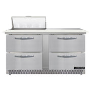 Continental Refrigerator Sandwich Prep Table, 17 cu. ft., 115V - 4 Drawer