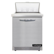Continental Refrigerator SW27-N-8-FB Sandwich Prep Table, 7.4 cu. ft., 115V - 40 7/8"