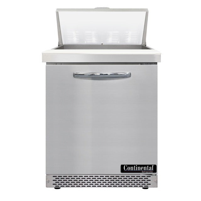 Continental Refrigerator SW27-N-8-FB Sandwich Prep Table, 7.4 cu. ft., 115V - 40 7/8"