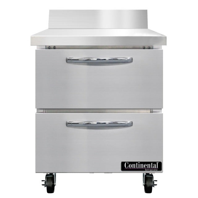 Continental Refrigerator SW27-N-BS-D Worktop Refrigerator, 7.4 cu. ft., 115V - Default Title