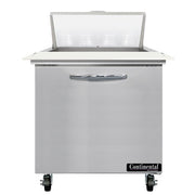 Continental Refrigerator SW32-N-8C Sandwich Prep Table, 9 cu. ft., 115V - 1 Door
