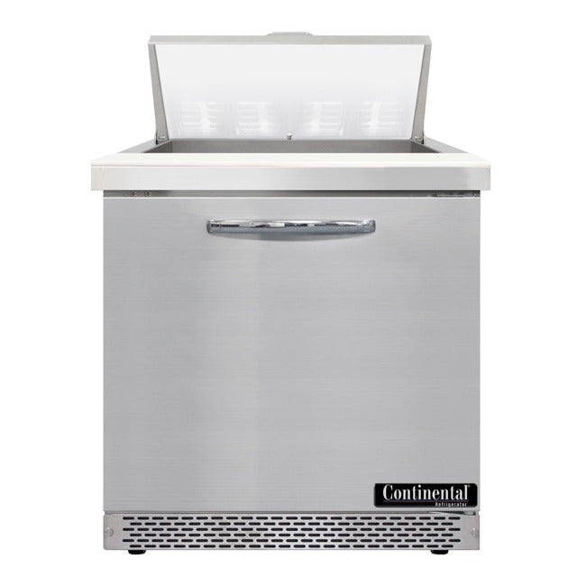 Continental Refrigerator SW32-N-8-FB Sandwich Prep Table, 9 cu. ft., 115V - 1 Door