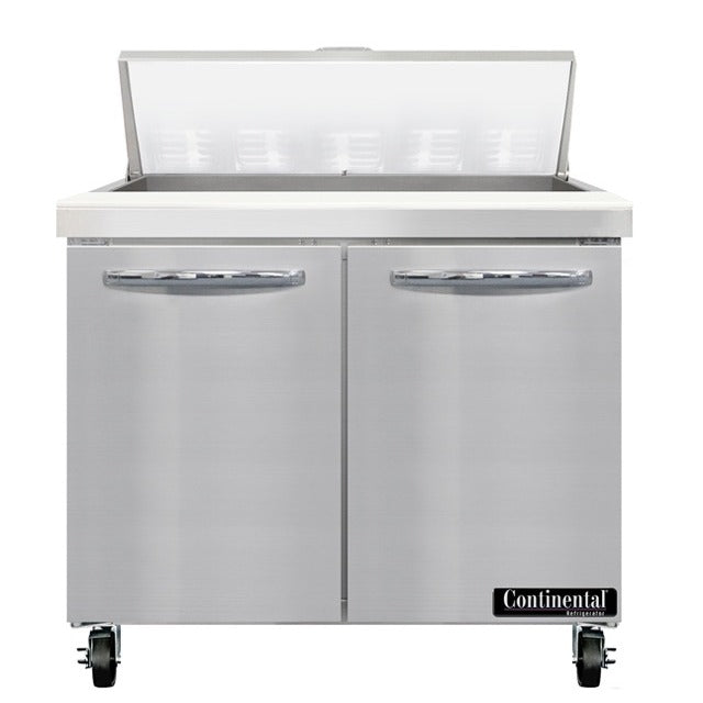 Continental Refrigerator SW36-N Sandwich Prep Table, 10.3 cu. ft., 115V - 31 7/16" x 42 1/4"
