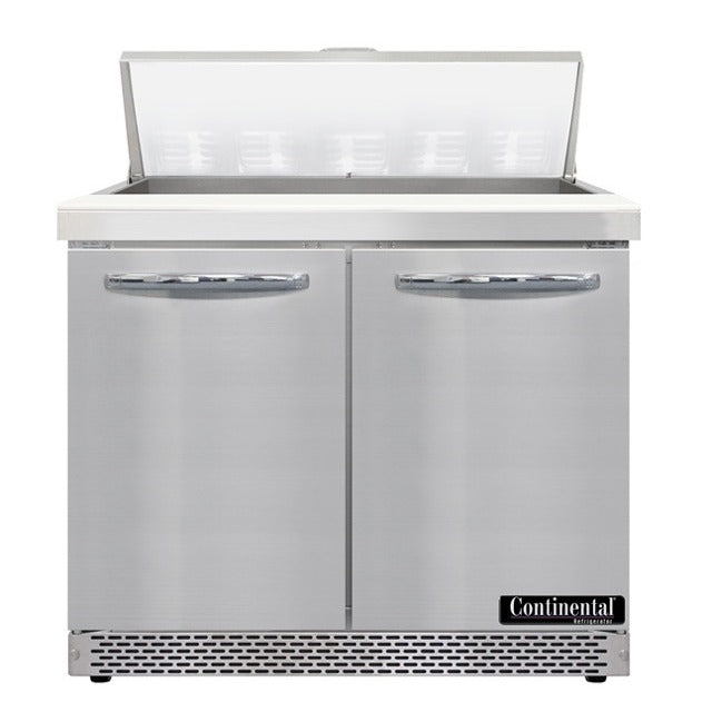 Continental Refrigerator SW36-N Sandwich Prep Table, 10.3 cu. ft., 115V - 31 7/16" x 40 7/8"