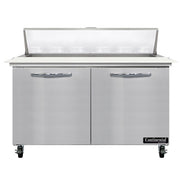 Continental Refrigerator SW48-N-12C Sandwich Prep Table, 13.4 cu. ft., 115V - 2 Door