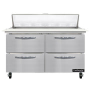 Continental Refrigerator SW48-N-12C Sandwich Prep Table, 13.4 cu. ft., 115V - 4 Drawer