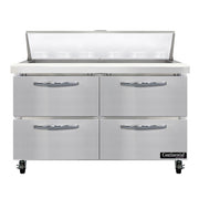 Continental Refrigerator SW48-N-12 Sandwich Prep Table, 13.4 cu. ft., 115V - 4 Drawer