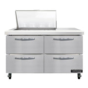 Continental Refrigerator SW48-N-12M Sandwich Prep Table, 13.4 cu. ft., 115V - 4 Drawer