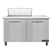 Continental Refrigerator SW48-N-8C Sandwich Prep Table, 13.4 cu. ft., 115V - 2 Door