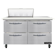Continental Refrigerator SW48-N-8C Sandwich Prep Table, 13.4 cu. ft., 115V - 4 Drawer