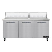 Continental Refrigerator SW72-N-18 Sandwich Prep Table, 20.6 cu. ft., 115V - 3 Door