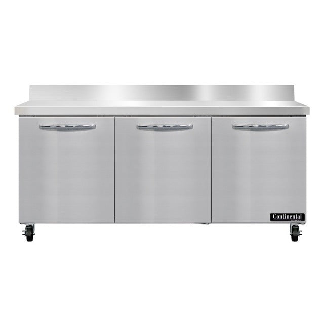 Continental Refrigerator SW72-N-BS Worktop Refrigerator, 20.6 cu. ft., 115V - Default Title