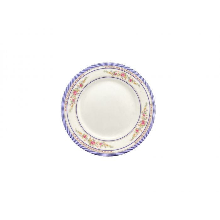 Thunder Group 1016AR Rose Melamine Plate, 15 1/2" Diameter, White, 12/Pack - Default Title