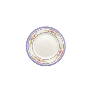 Thunder Group 1016AR Rose Melamine Plate, 15 1/2" Diameter, White, 12/Pack - Default Title