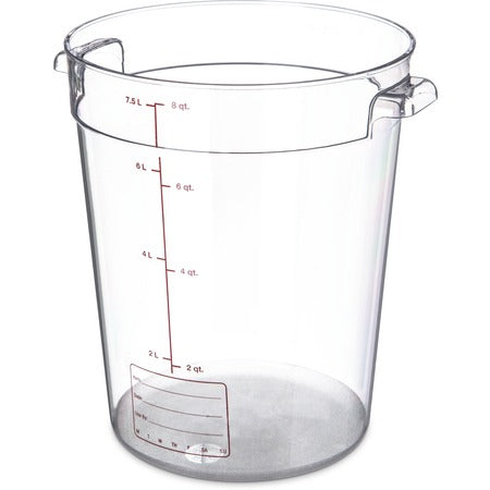 Carlisle Polycarbonate Food Storage Container, Clear - 8 qt.