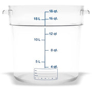 Carlisle Polycarbonate Food Storage Container, Clear - 18 qt.
