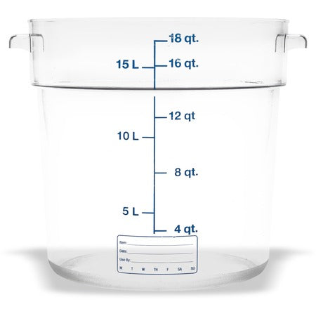 Carlisle Polycarbonate Food Storage Container, Clear - 18 qt.