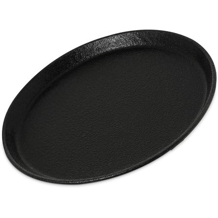 Carlisle Fiberglass Non-Skid Tray, Black - 11"