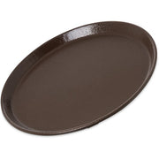 Carlisle Fiberglass Non-Skid Tray, Brown - 11"